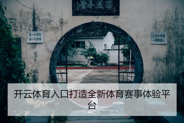 开云体育入口打造全新体育赛事体验平台